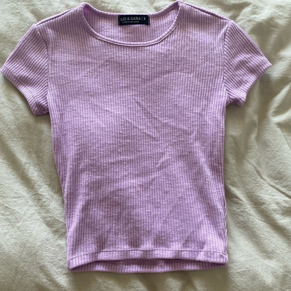 Purple crop top